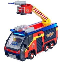 Masina de pompieri Simba Fireman Sam Jupiter cu lumini sunete si figurine
