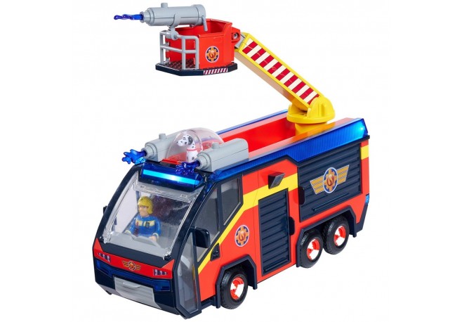Masina de pompieri Simba Fireman Sam Jupiter cu lumini sunete si figurine