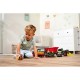 Tractor Simba ABC Fendt Animal Trailer 30 cm cu lumini sunete remorca si figurina