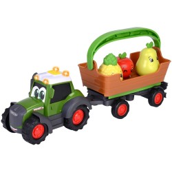 Tractor Simba ABC Freddy Fruit Trailer 30 cm cu lumini sunete remorca si figurine
