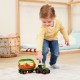 Tractor Simba ABC Freddy Fruit Trailer 30 cm cu lumini sunete remorca si figurine