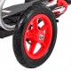 Kart cu pedale si roti gonflabile varsta 3 ani+ 122x57x73 cm Gokart AIR - Rosu