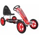 Kart cu pedale si roti gonflabile varsta 3 ani+ 122x57x73 cm Gokart AIR - Rosu