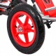 Kart cu pedale si roti gonflabile varsta 3 ani+ 122x57x73 cm Gokart AIR - Rosu