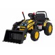 Excavator electric cu brat mobil HL389 roti EVA scaun tapitat 124x65x65 cm putere 70W - Galben