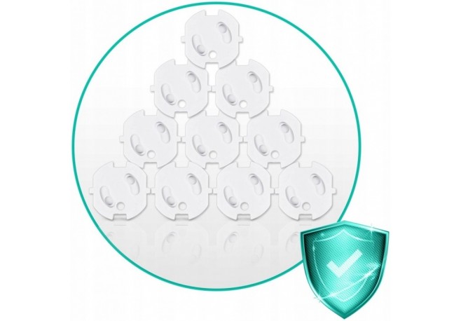 Protectii pentru priza 10 bucati Ricokids 798500 - Alb
