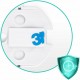Protectii pentru priza 10 bucati Ricokids 798500 - Alb