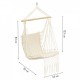 Leagan Suspendat Pentru Interior/exterior Cu Spatar Cuib De Barza 120 kg GW-923 Alb