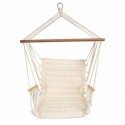 Leagan Suspendat Pentru Interior/exterior Cu Spatar 2 manere Cuib De Barza 120 kg GW-924 Alb