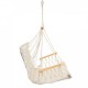 Leagan Suspendat Pentru Interior/exterior Cu Spatar 2 manere Cuib De Barza 120 kg GW-924 Alb