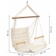 Leagan Suspendat Pentru Interior/exterior Cu Spatar 2 manere Cuib De Barza 120 kg GW-924 Alb