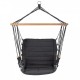 Leagan Suspendat Pentru Interior/exterior Cu Spatar 2 manere Cuib De Barza 120 kg GW-924 Gri