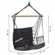 Leagan Suspendat Pentru Interior/exterior Cu Spatar 2 manere Cuib De Barza 120 kg GW-924 Gri