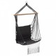 Leagan Suspendat Pentru Interior/exterior Cu Spatar Cuib De Barza 120 kg GW-923 Gri
