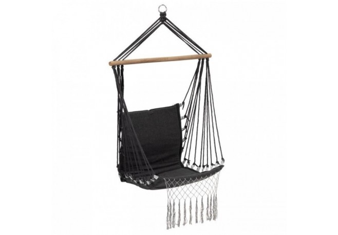 Leagan Suspendat Pentru Interior/exterior Cu Spatar Cuib De Barza 120 kg GW-923 Gri