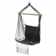 Leagan Suspendat Pentru Interior/exterior Cu Spatar Cuib De Barza 120 kg GW-923 Gri