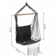 Leagan Suspendat Pentru Interior/exterior Cu Spatar Cuib De Barza 120 kg GW-923 Gri
