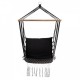 Leagan Suspendat Pentru Interior/exterior Cu Spatar Cuib De Barza 120 kg GW-923 Negru