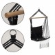 Leagan Suspendat Pentru Interior/exterior Cu Spatar Cuib De Barza 120 kg GW-923 Negru
