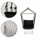Leagan Suspendat Pentru Interior/exterior Cu Spatar Cuib De Barza 120 kg GW-923 Negru