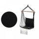 Leagan Suspendat Pentru Interior/exterior Cu Spatar Cuib De Barza 120 kg GW-923 Negru