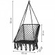 Leagan Suspendat Pentru Interior/exterior Cu Spatar Cuib De Barza Negru Gw911