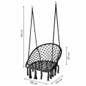 Leagan suspendat pentru interior/exterior negru GW-912
