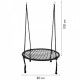 Leagan suspendat interior/exterior cuib de barza negru GW-908