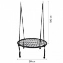 Leagan suspendat interior/exterior cuib de barza negru GW-908