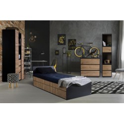 Mobilier Camera copii Tineret KLUPS DALIA Antracit-Stejar