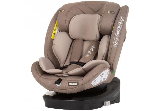 Scaun auto Chipolino Volare I-Size 40-150 cm macadamia cu sistem Isofix