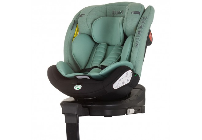 Scaun auto Chipolino Tourino I-Size 40-150 cm pastel green cu sistem Isofix