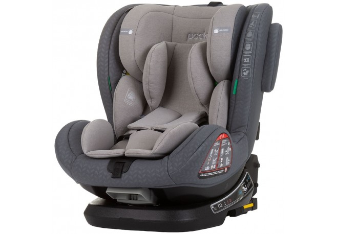 Scaun auto Chipolino Peak I-Size 40-150 cm granite cu sistem Isofix