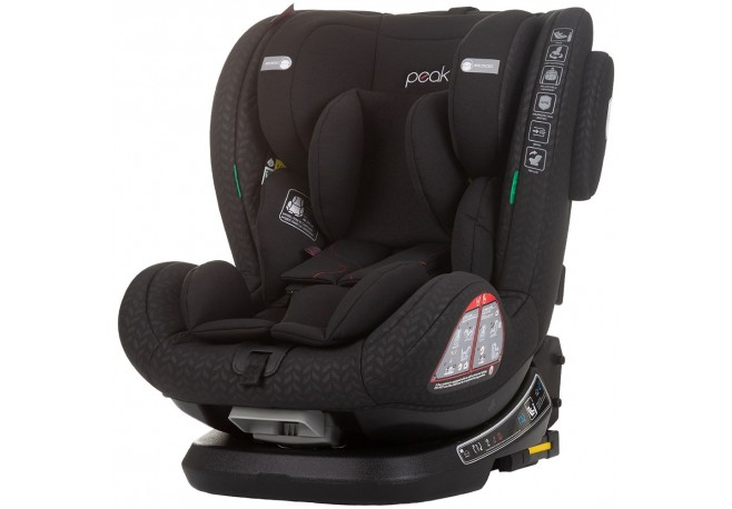 Scaun auto Chipolino Peak I-Size 40-150 cm obsidian cu sistem Isofix