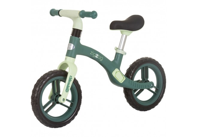 Bicicleta fara pedale Chipolino Zig Zag green