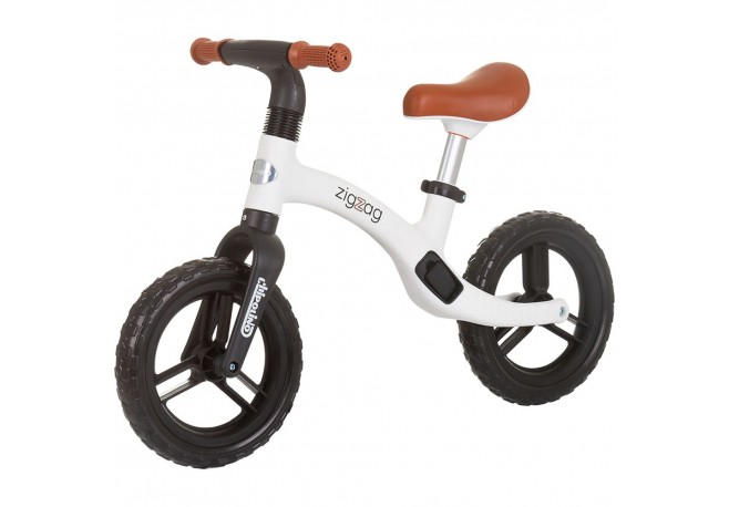 Bicicleta fara pedale Chipolino Zig Zag black white