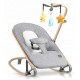 Balansoar pentru copii 2 in 1 cu jucarii Nukido 705300 Gri
