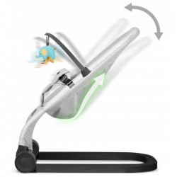Balansoar pentru copii 2 in 1 cu jucarii Nukido 705201 Gri deschis