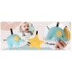 Balansoar pentru copii 2 in 1 cu jucarii Nukido 705201 Gri deschis
