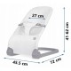 Balansoar pentru copii 2 in 1 cu jucarii Nukido 705201 Gri deschis