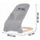 Balansoar pentru copii 2 in 1 cu jucarii Nukido 705202 Gri antracit