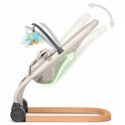 Balansoar pentru copii 2 in 1 cu jucarii Nukido 705203 Bej