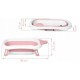 Cadita de baie cu dop de scurgere suport cu insertie si termometru Ricokids RK-282 - Roz