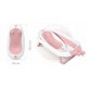 Cadita de baie cu dop de scurgere suport cu insertie si termometru Ricokids RK-282 - Roz