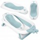 Cadita de baie cu dop de scurgere suport cu insertie si termometru Ricokids RK-282 - Albastru