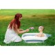 Cadita de baie cu dop de scurgere suport cu insertie si termometru Ricokids RK-282 - Albastru