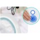 Cadita de baie cu dop de scurgere suport cu insertie si termometru Ricokids RK-282 - Albastru