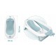 Cadita de baie cu dop de scurgere suport cu insertie si termometru Ricokids RK-282 - Albastru