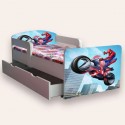 Pat copii cu saltea si sertar Spiderman 4