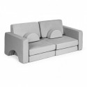 Canapea extensibila modulara pentru copii 2 locuri 10 bucati Ecotoys TMSRT-15 - Gri